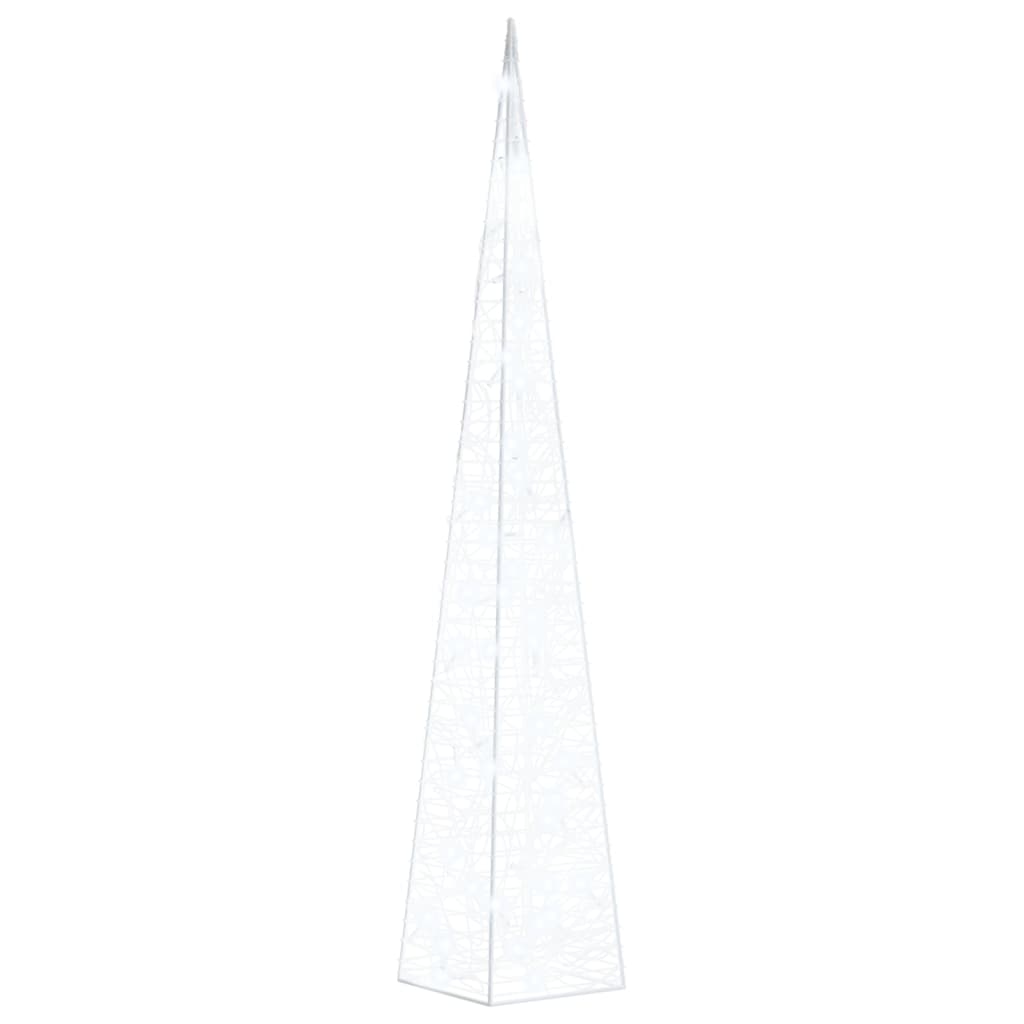 vidaXL LED-Leuchtkegel Acryl Deko Kaltweiß 90 cm
