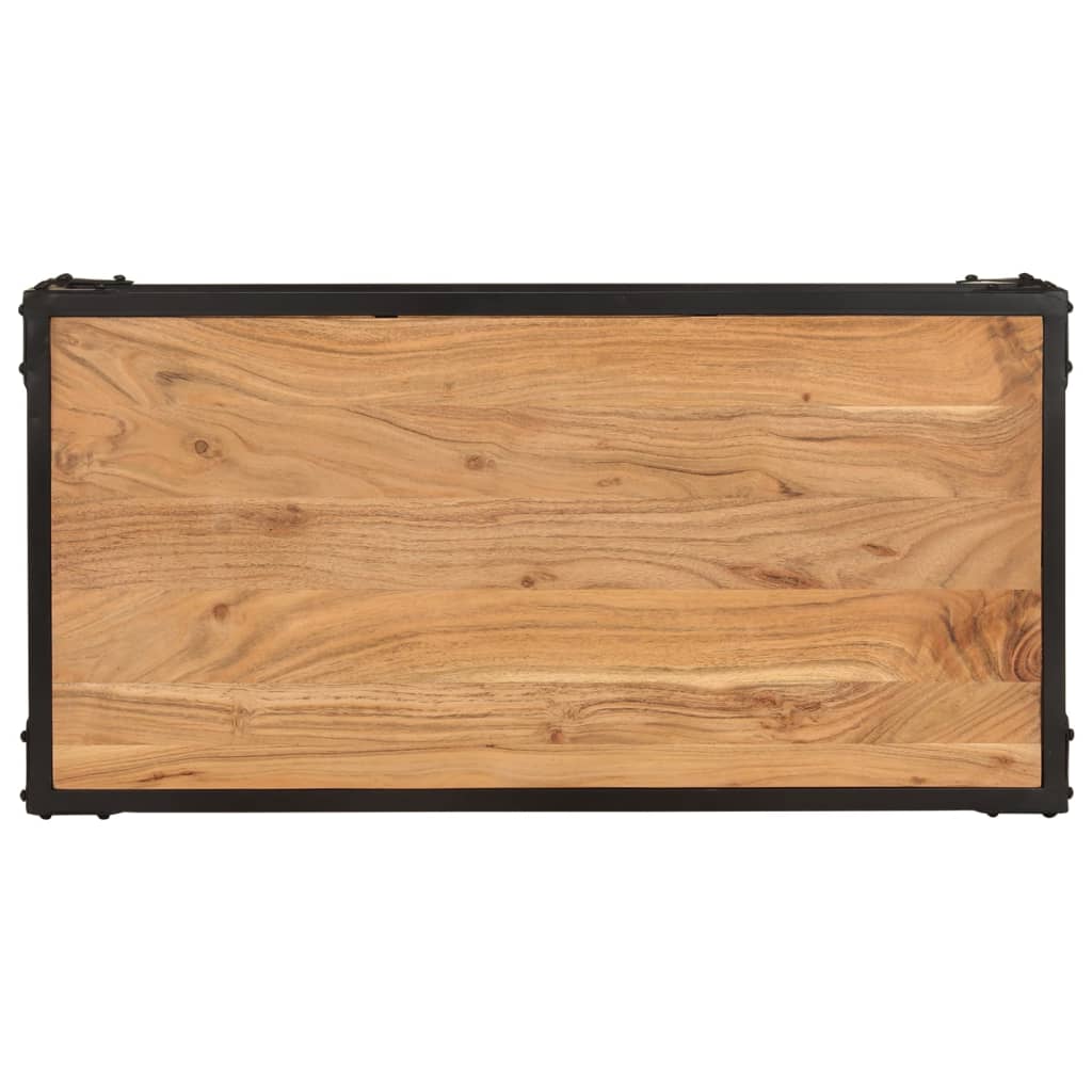 vidaXL Couchtisch 90x45x35 cm Massivholz Akazie