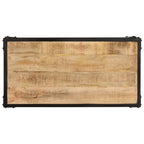 vidaXL Couchtisch 90x45x35 cm Raues Massives Mangoholz