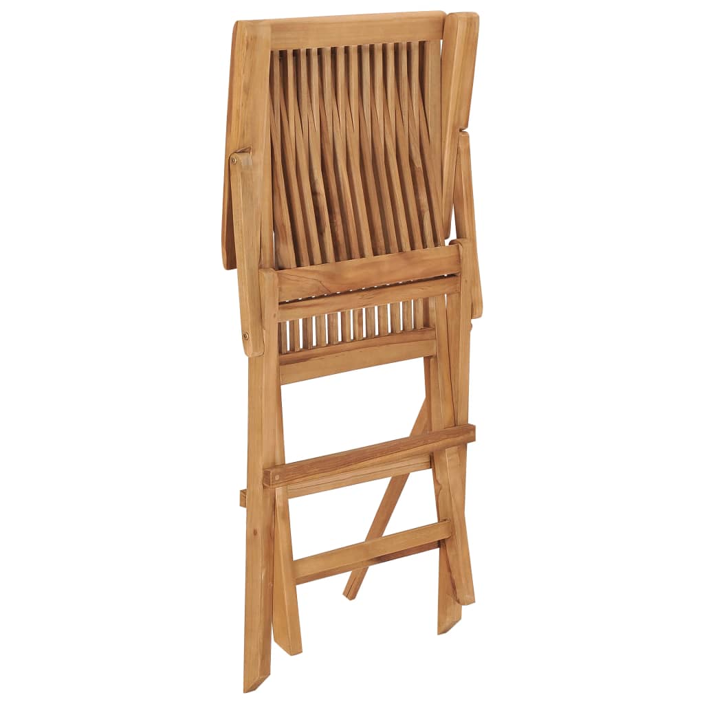 vidaXL Gartenstühle 8 Stk. Massivholz Teak