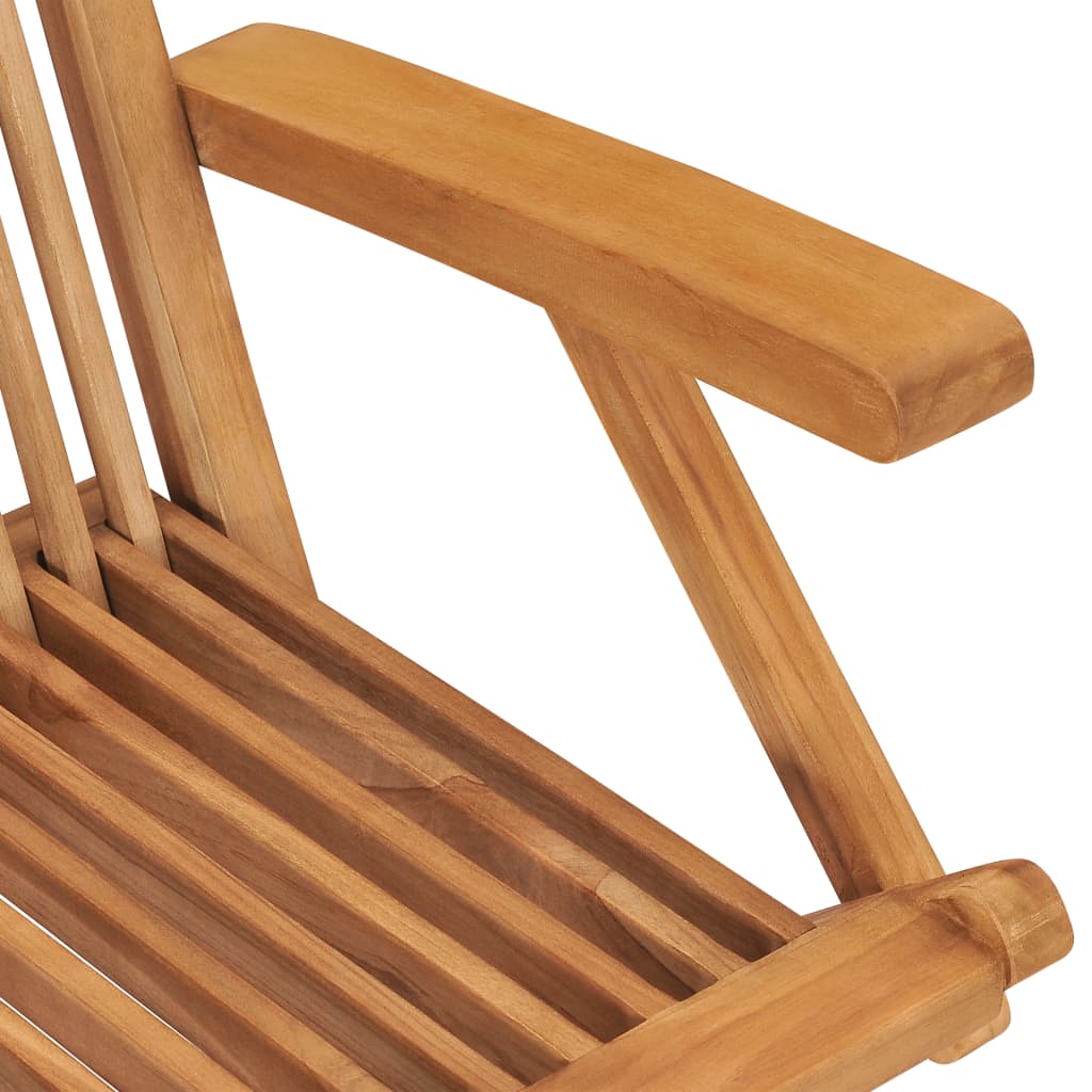 vidaXL Gartenstühle 8 Stk. Massivholz Teak