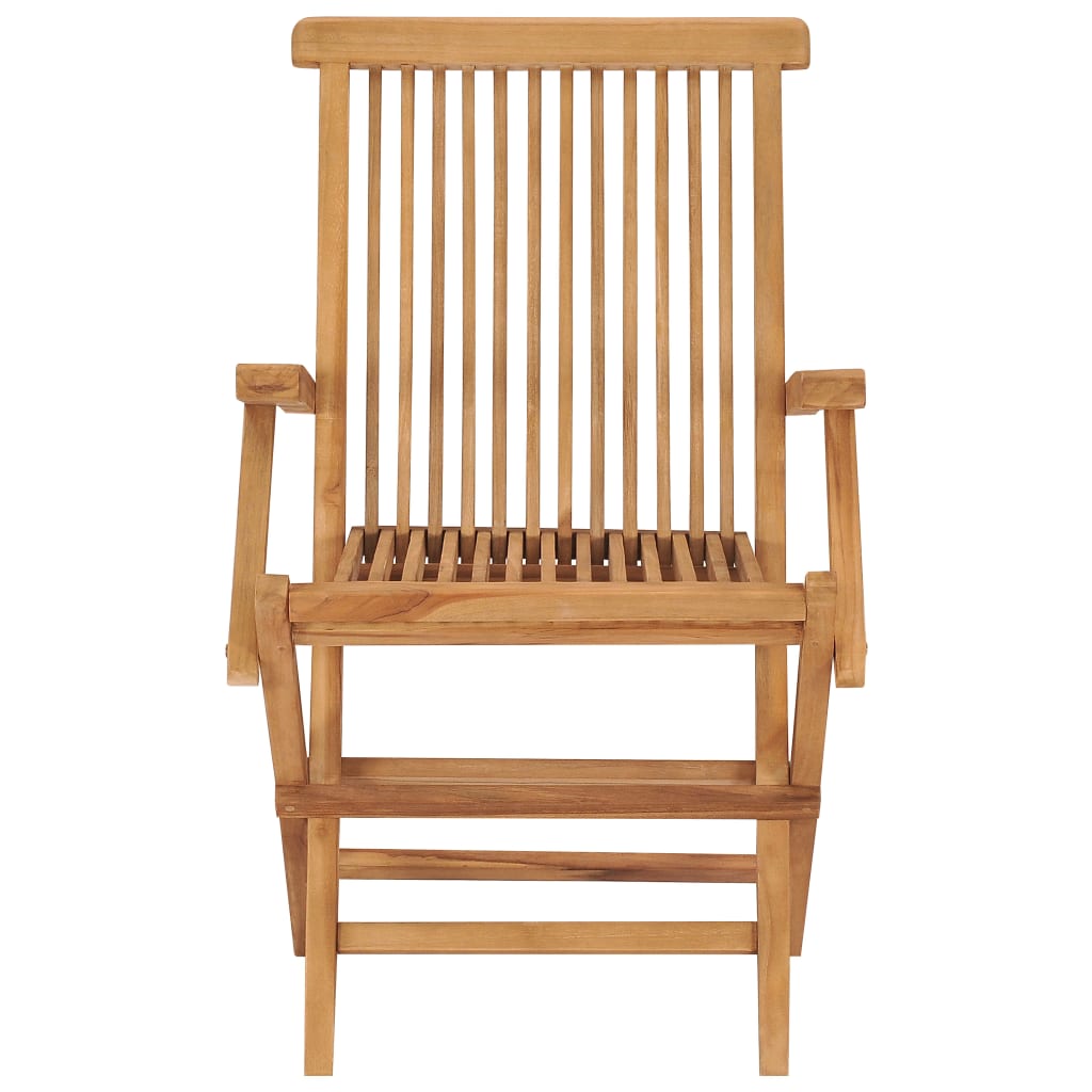 vidaXL Gartenstühle mit Hellblauen Kissen 8 Stk. Massivholz Teak
