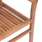vidaXL Essstühle 8 Stk. mit Beigen Kissen Massivholz Teak