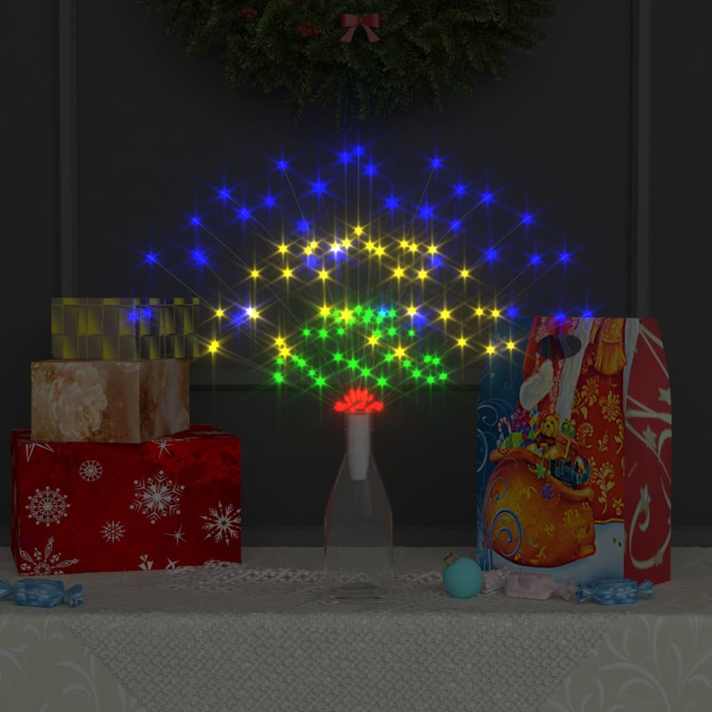vidaXL Feuerwerkslicht Weihnachtsdeko Mehrfarbig 20 cm 140 LEDs