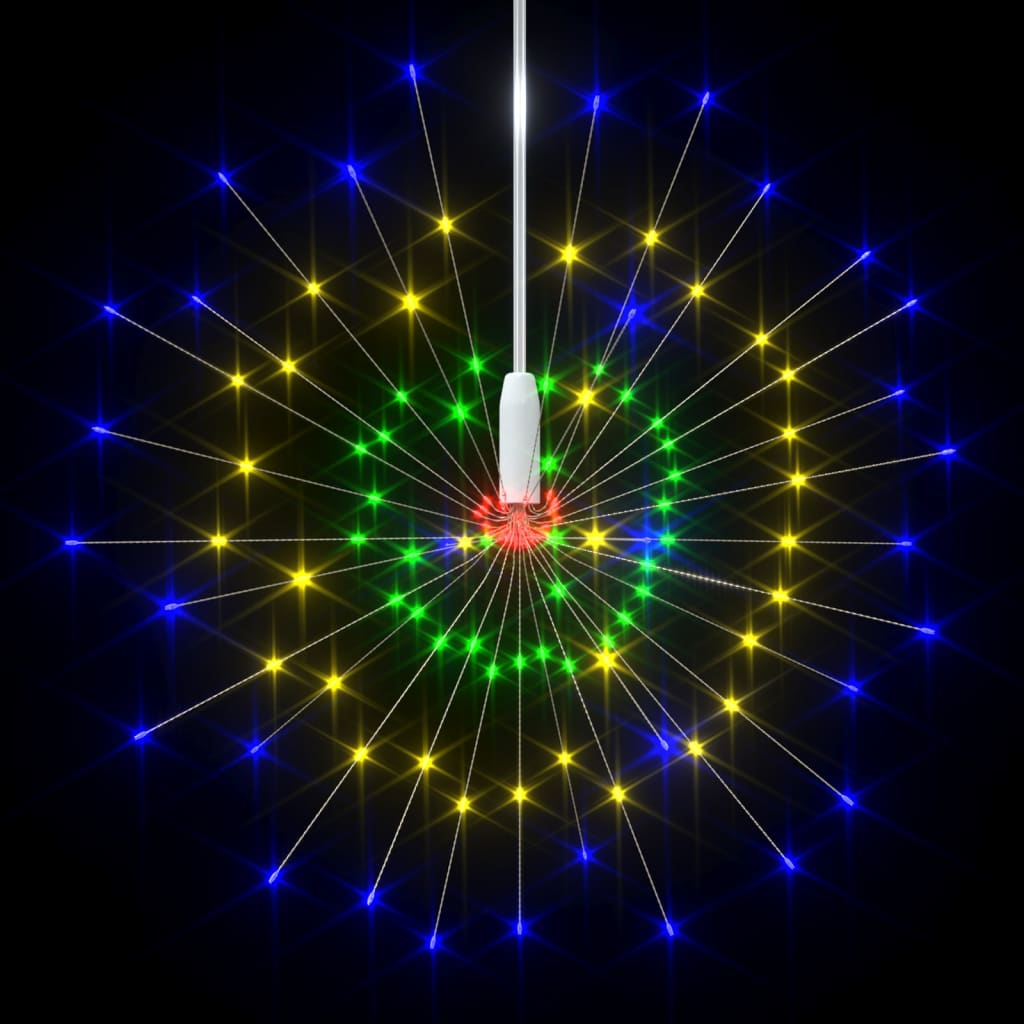 vidaXL Feuerwerkslicht Weihnachtsdeko Mehrfarbig 20 cm 140 LEDs