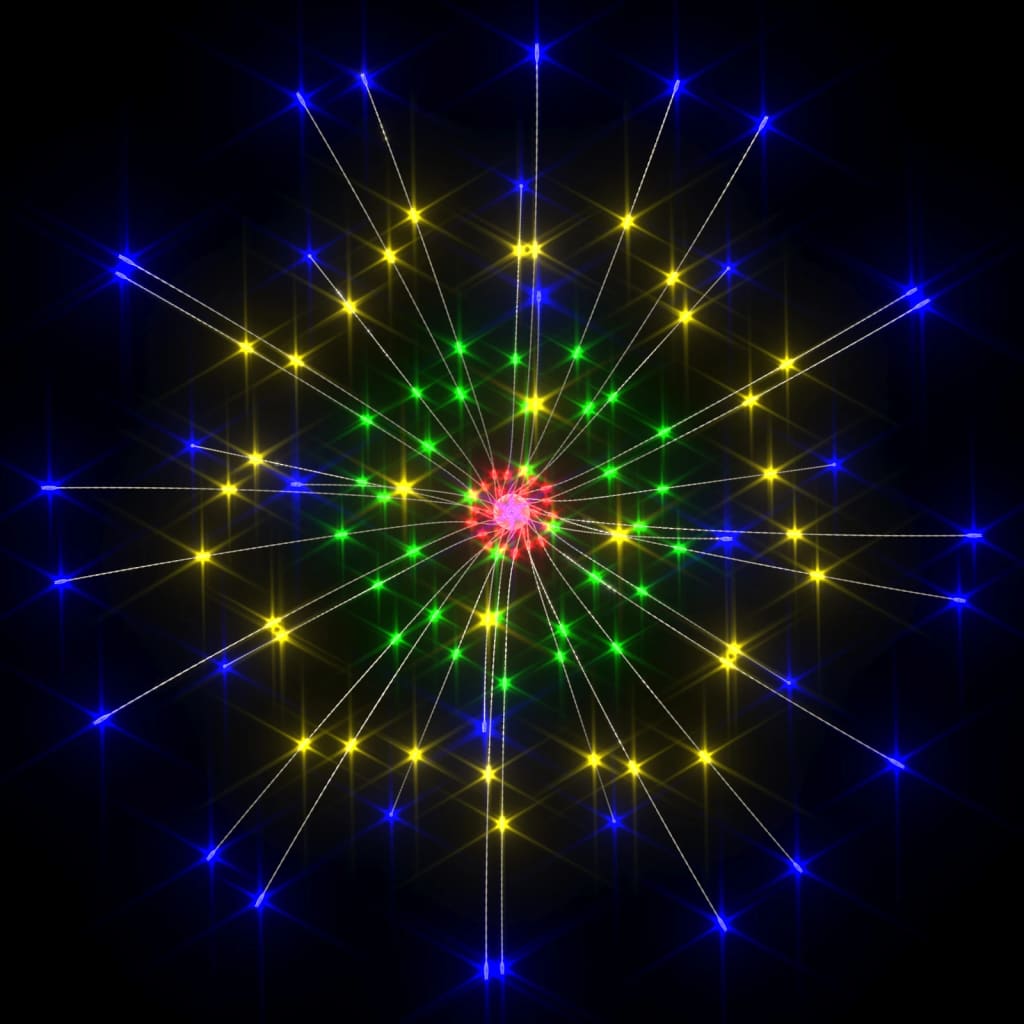 vidaXL Feuerwerkslicht Weihnachtsdeko Mehrfarbig 20 cm 140 LEDs