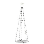 vidaXL Weihnachtsbaum Kegelform 84 LEDs Deko Warmweiß 50x150 cm