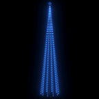 vidaXL Weihnachtsbaum Kegelform 752 LEDs Deko Blau 160x500 cm