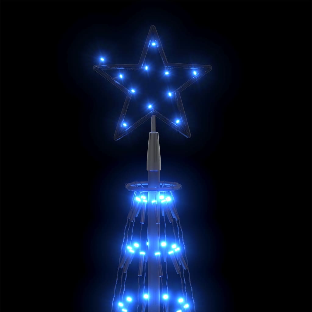 vidaXL Weihnachtsbaum Kegelform 752 LEDs Deko Blau 160x500 cm