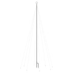 vidaXL LED Weihnachtsbaum Indoor Outdoor 576 LEDs Blau 3,6 m
