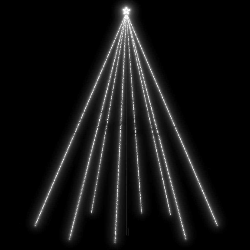 vidaXL LED Weihnachtsbaum Indoor Outdoor 1300 LEDs Kaltweiß 8 m