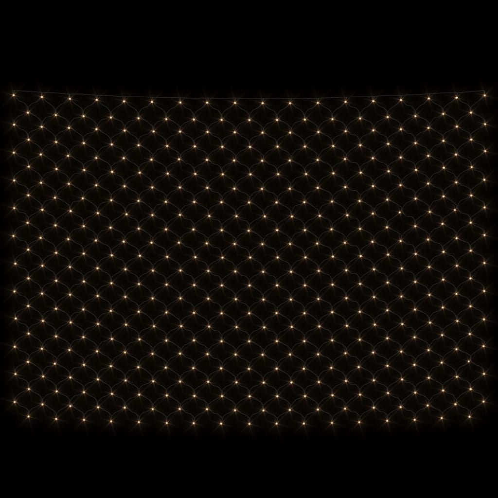 vidaXL LED-Lichternetz Warmweiß 3x2 m 204 LEDs Indoor Outdoor