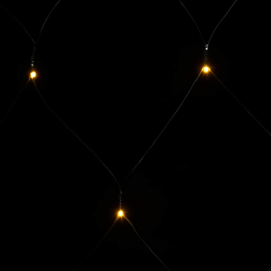 vidaXL LED-Lichternetz Warmweiß 3x2 m 204 LEDs Indoor Outdoor
