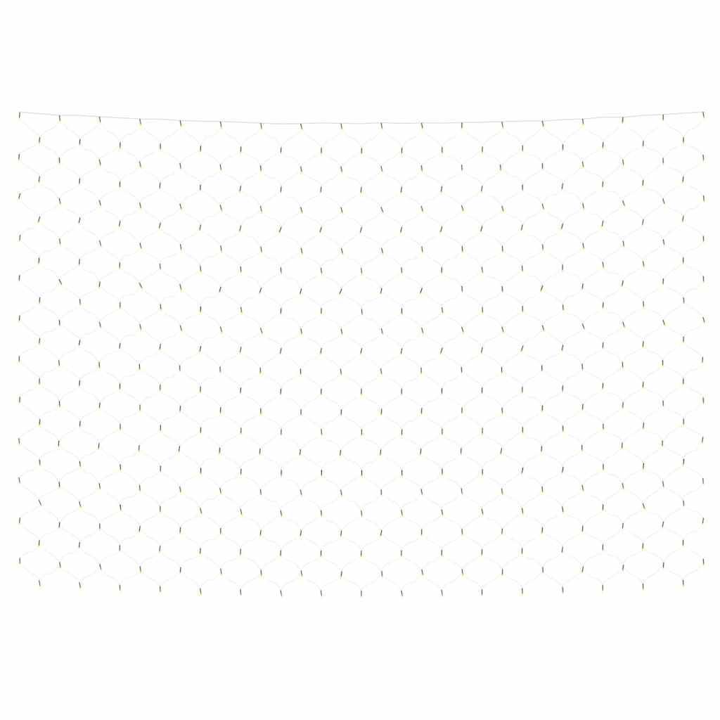 vidaXL LED-Lichternetz Warmweiß 3x2 m 204 LEDs Indoor Outdoor