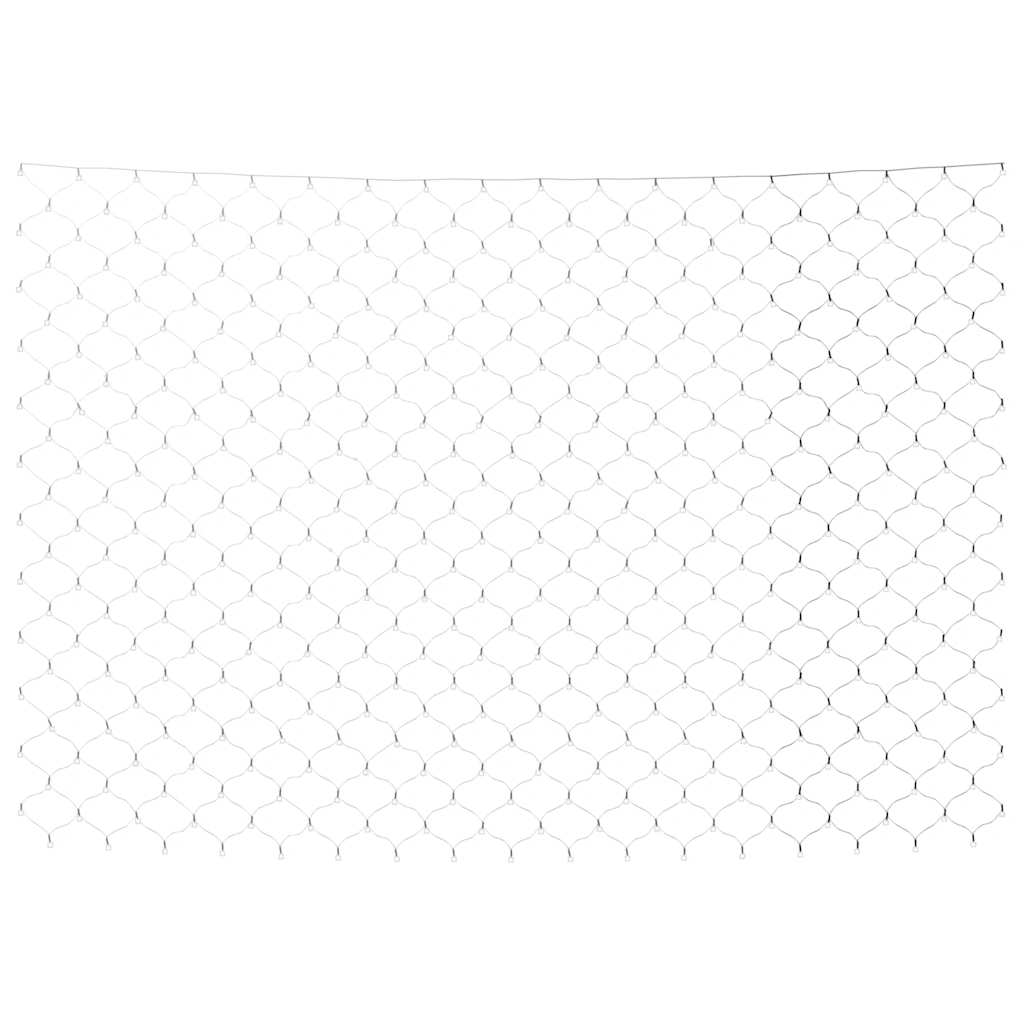 vidaXL LED-Lichternetz Kaltweiß 3x2 m 204 LEDs Indoor Outdoor
