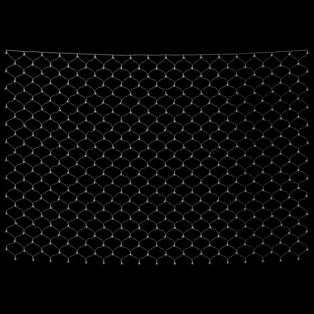 vidaXL LED-Lichternetz Kaltweiß 3x2 m 204 LEDs Indoor Outdoor