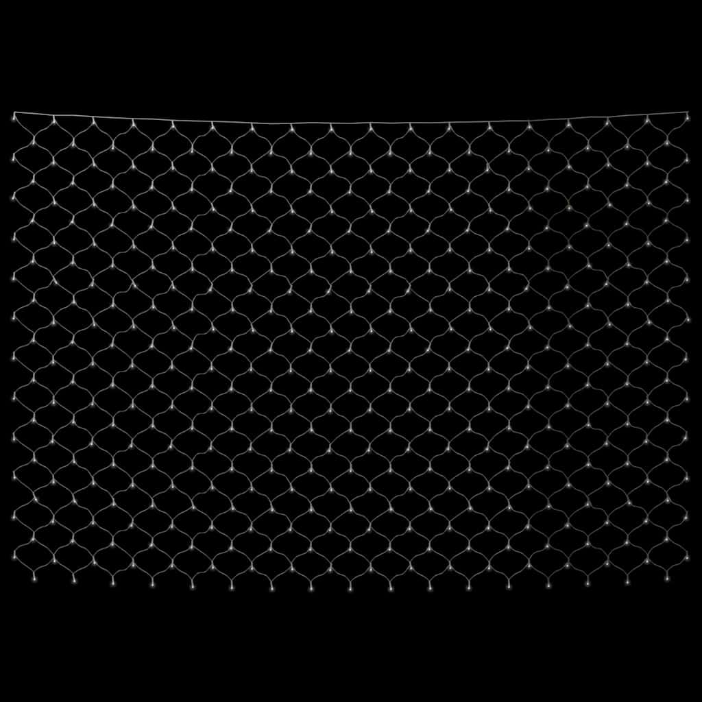vidaXL LED-Lichternetz Kaltweiß 3x3 m 306 LEDs Indoor Outdoor