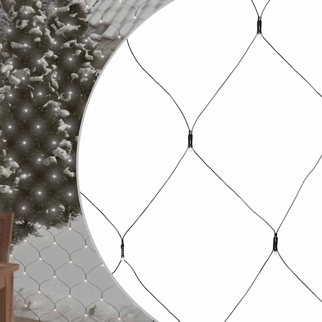 vidaXL LED-Lichternetz Kaltweiß 3x3 m 306 LEDs Indoor Outdoor
