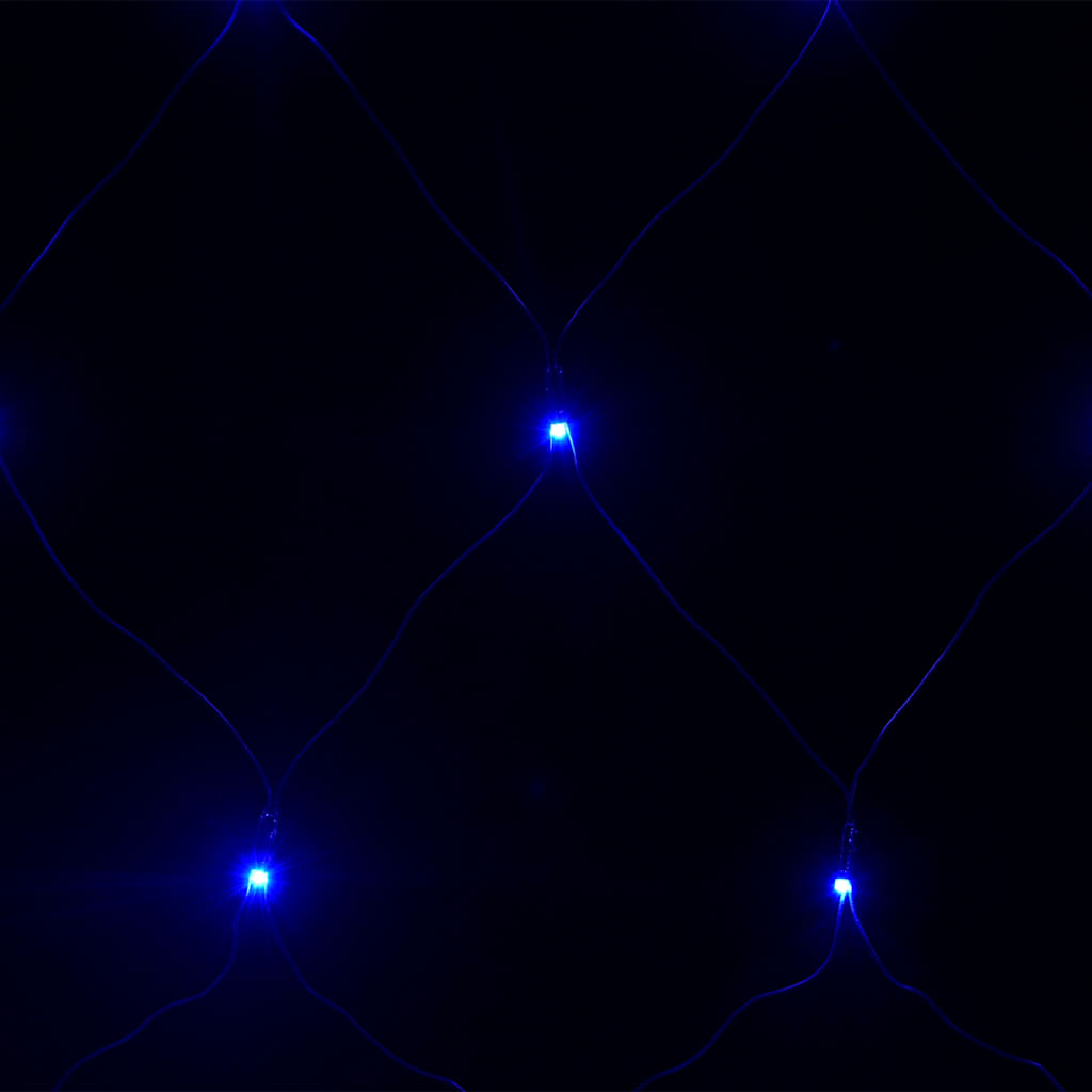 vidaXL LED-Lichternetz Blau 3x3 m 306 LEDs Indoor Outdoor