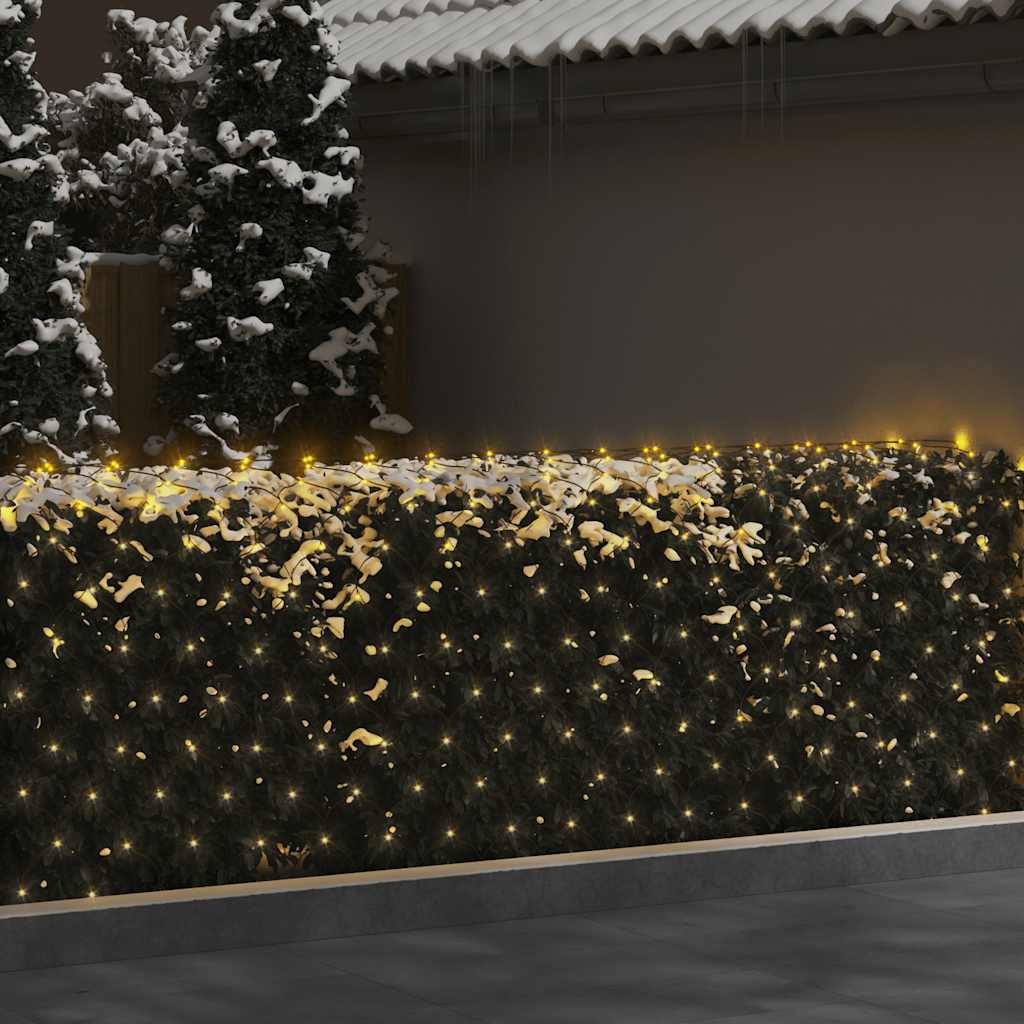 vidaXL Weihnachts-Lichternetz 4x4 m 544 LED Warmweiß Indoor Outdoor