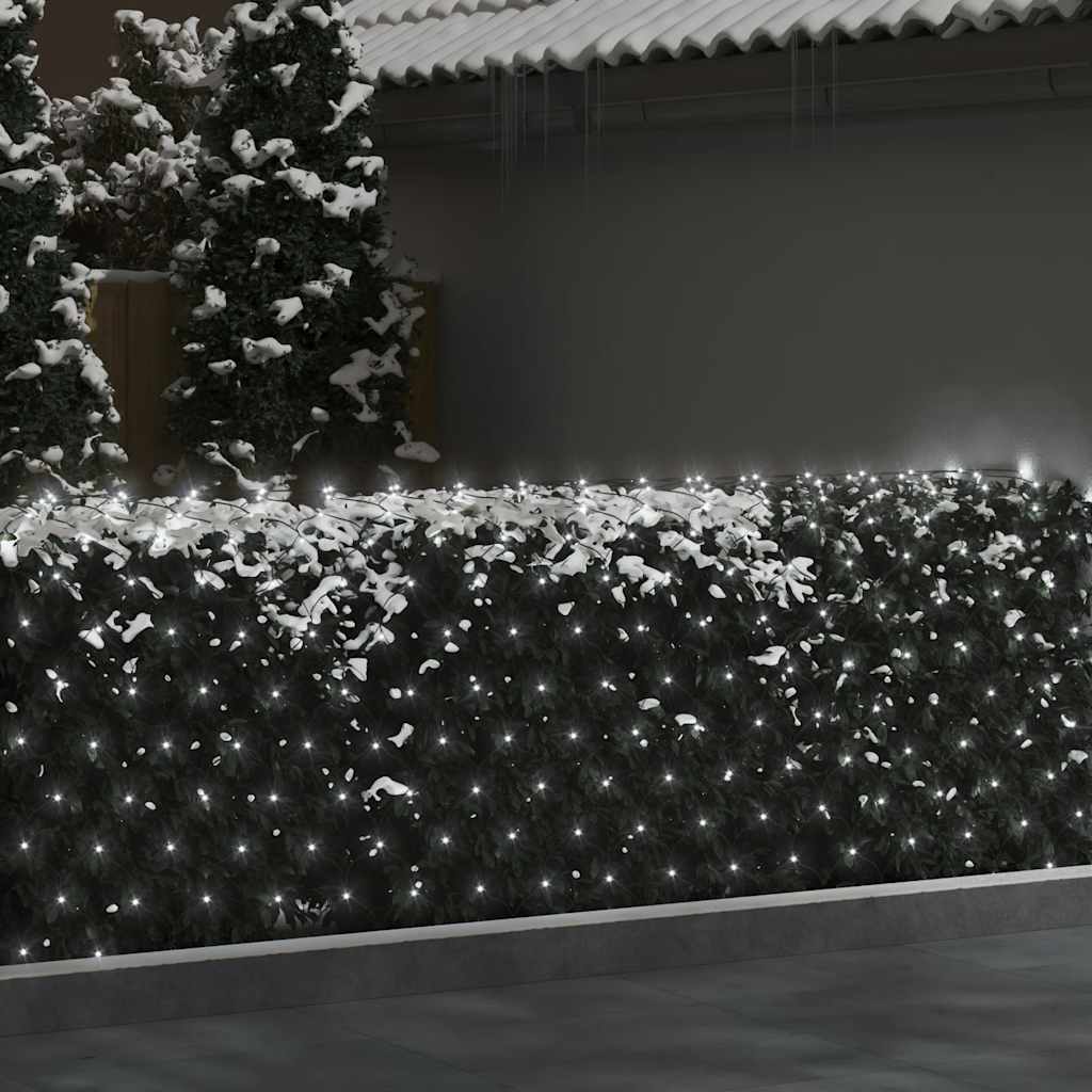 vidaXL Weihnachts-Lichternetz 4x4 m 544 LED Kaltweiß Indoor Outdoor