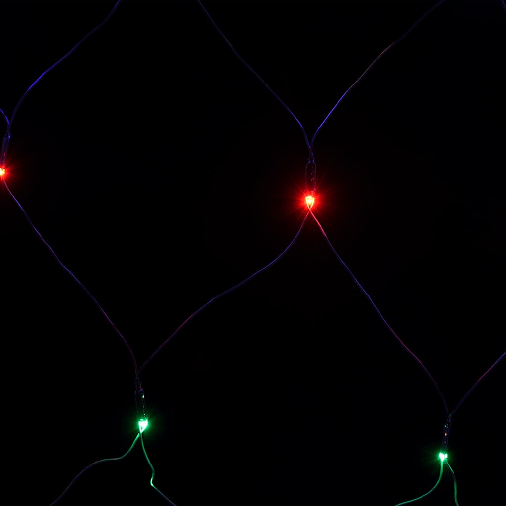 vidaXL Weihnachts-Lichternetz 4x4 m 544 LED Bunt Indoor Outdoor
