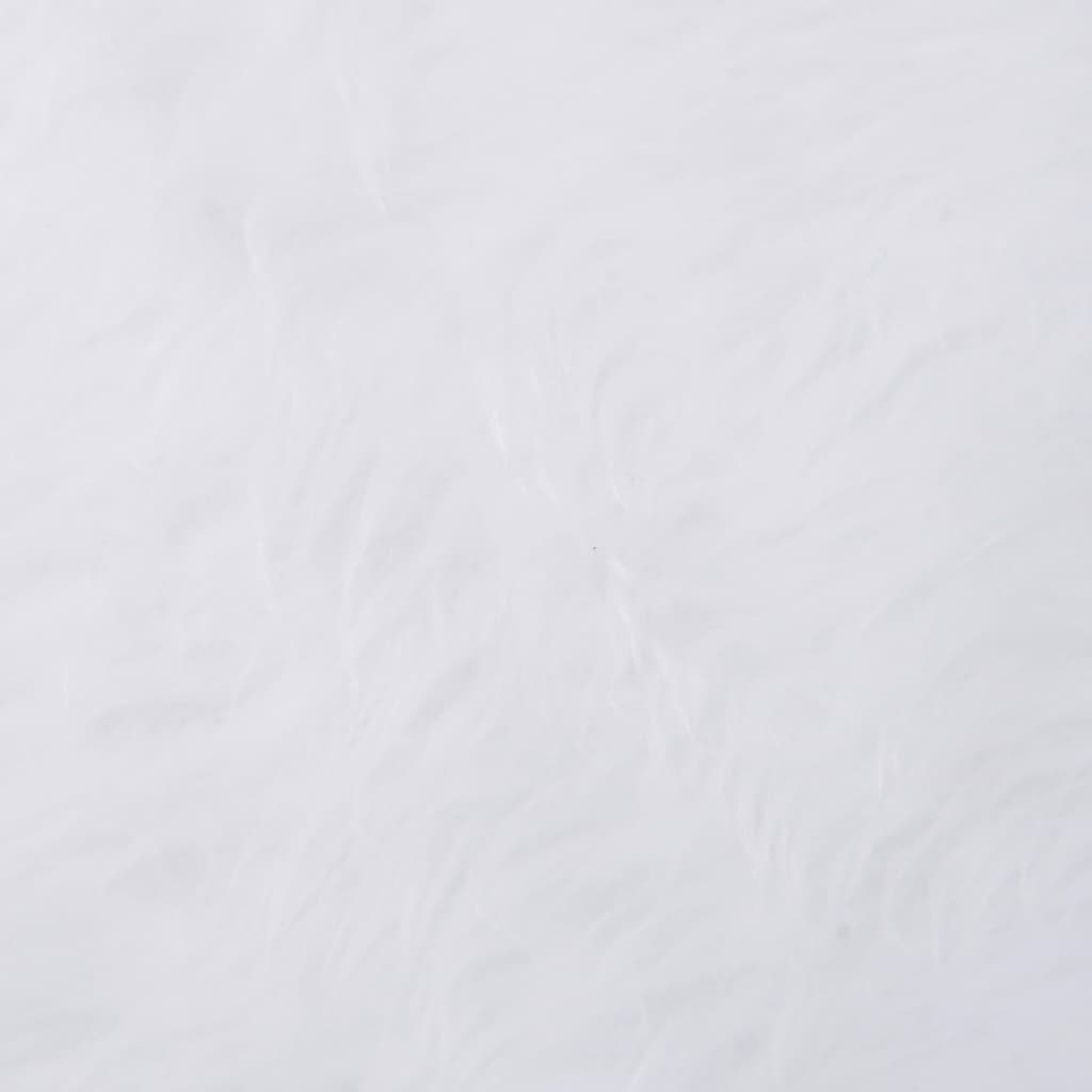 vidaXL Weihnachtsbaumrock Weiß 90 cm Kunstfell