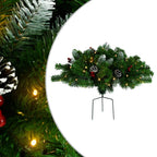 vidaXL Künstlicher Weihnachtsbaum mit Beleuchtung Outdoor Grün 40 cm