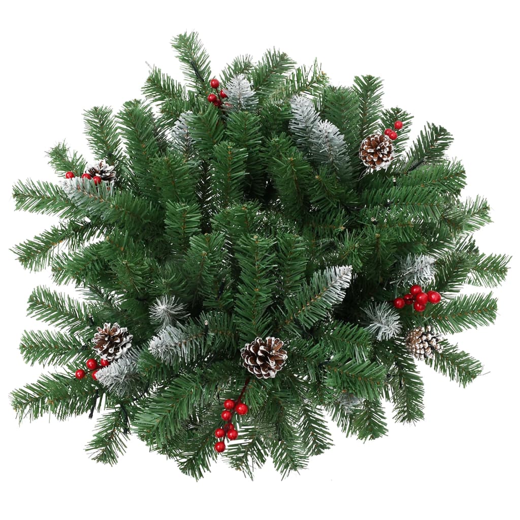 vidaXL Künstlicher Weihnachtsbaum mit Beleuchtung Outdoor Grün 40 cm