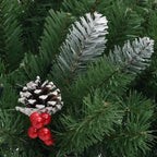 vidaXL Künstlicher Weihnachtsbaum mit Beleuchtung Outdoor Grün 40 cm