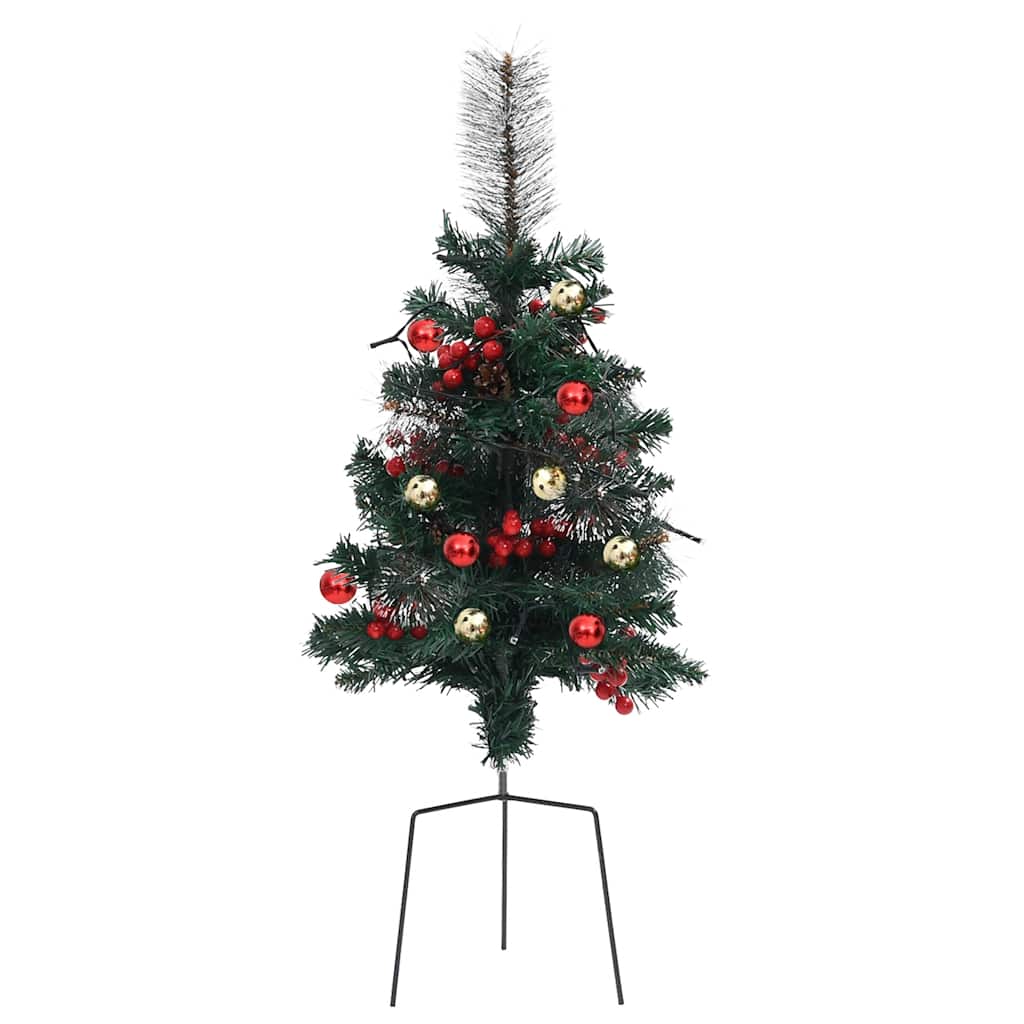 vidaXL Künstlicher Weihnachtsbaum mit Beleuchtung 2 Stk. Outdoor 76 cm