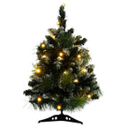 vidaXL Künstlicher Weihnachtsbaum mit Beleuchtung & Ständer Grün 60 cm
