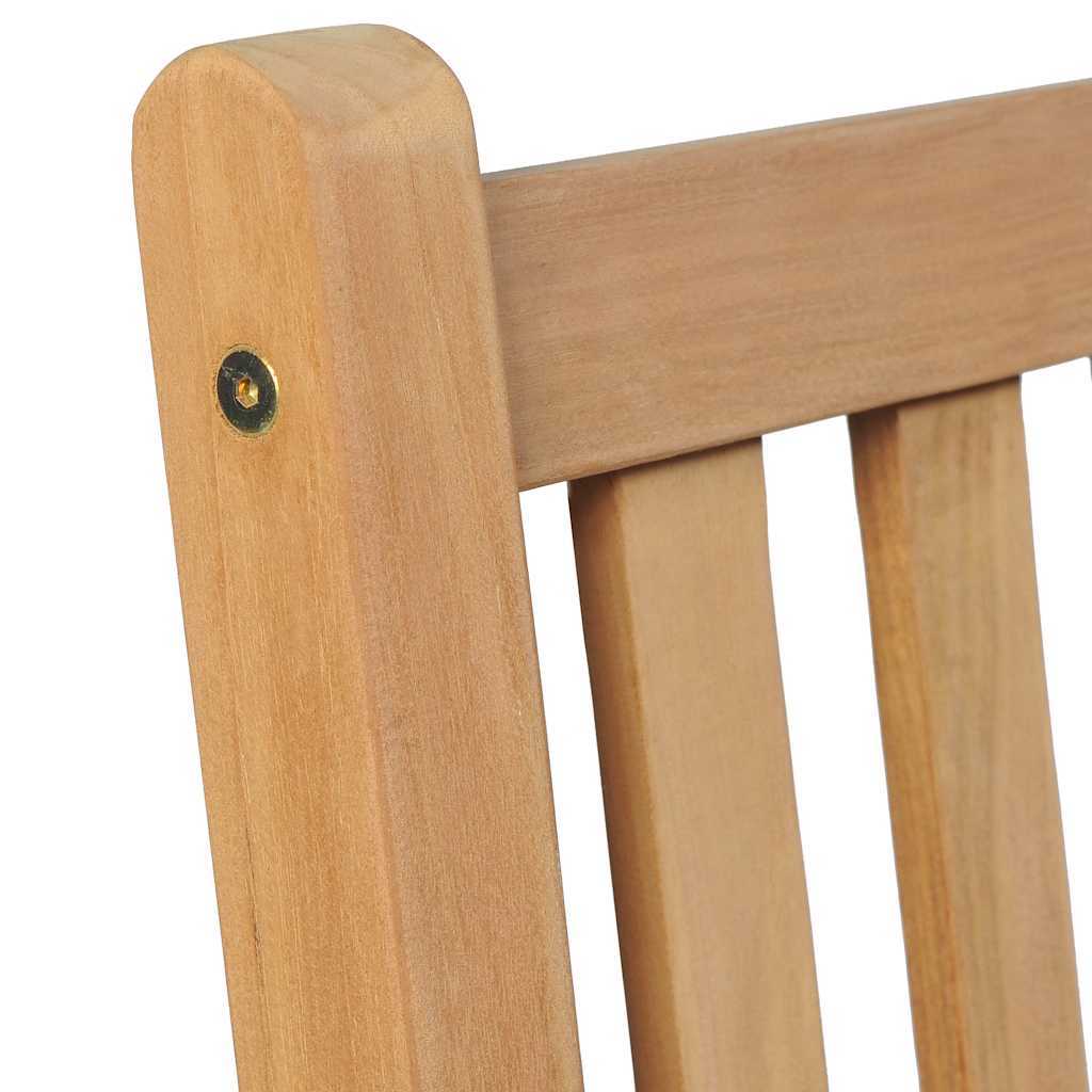 vidaXL Gartenstühle 8 Stk. mit Beigen Kissen Massivholz Teak