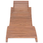 vidaXL Sonnenliegen 2 Stk. Klappbar Massivholz Teak