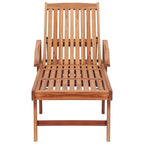 vidaXL Sonnenliegen 2 Stk. mit Auflagen Königsblau Massivholz Teak