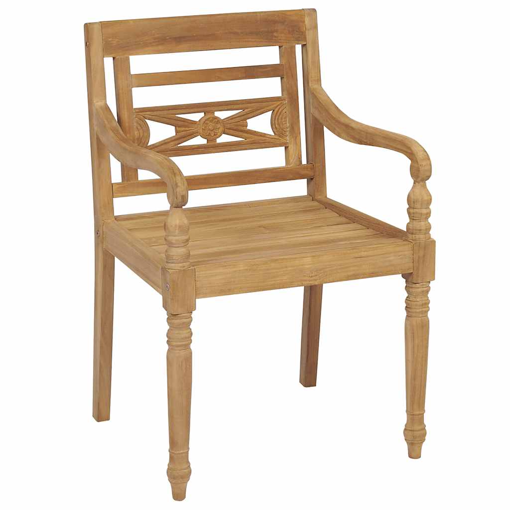 vidaXL Batavia-Stühle 6 Stk. Massivholz Teak