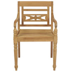 vidaXL Batavia-Stühle 6 Stk. Massivholz Teak