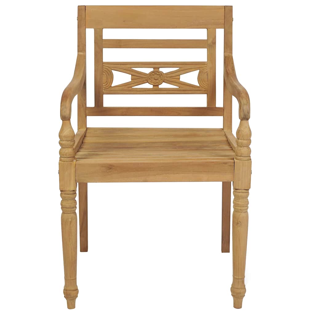 vidaXL Batavia-Stühle 6 Stk. Massivholz Teak