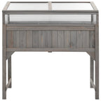 vidaXL Hochbeet mit Gewächshaus 110x54x120 cm Massivholz Tanne