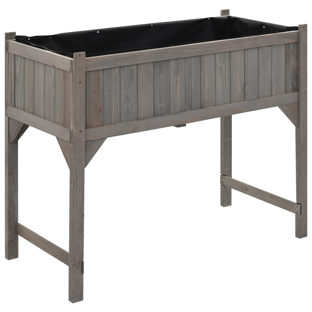 vidaXL Hochbeet mit Gewächshaus 110x54x120 cm Massivholz Tanne