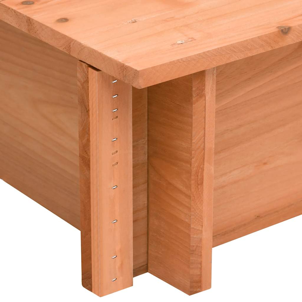 vidaXL Sandkasten mit Dach Tannenholz 112x112x112 cm