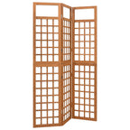 vidaXL Spalier/Paravent 3-teilig Massivholz Tanne 121x180,5 cm