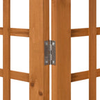 vidaXL Spalier/Paravent 3-teilig Massivholz Tanne 121x180,5 cm