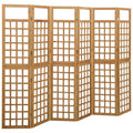 vidaXL Spalier/Paravent 6-teilig Massivholz Tanne 242,5x180 cm