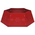 vidaXL Weihnachtsbaumrock Rot Ø68x25 cm