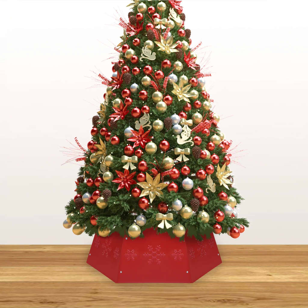 vidaXL Weihnachtsbaumrock Rot Ø68x25 cm