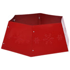 vidaXL Weihnachtsbaumrock Rot Ø68x25 cm