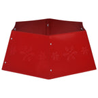 vidaXL Weihnachtsbaumrock Rot Ø68x25 cm