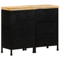 vidaXL Sideboard mit 6 Schubladen Raues Mangoholz