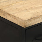 vidaXL Sideboard mit 6 Schubladen Raues Mangoholz